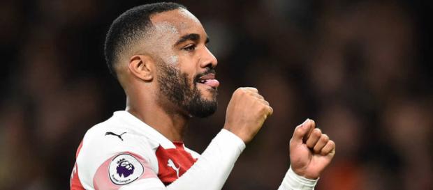 Lacazette marcou mais um golaço para o Arsenal. (Divulgação/Arsenal). Lacazette marcou mais um golaço para o Arsenal. (Divulgação/Arsenal).