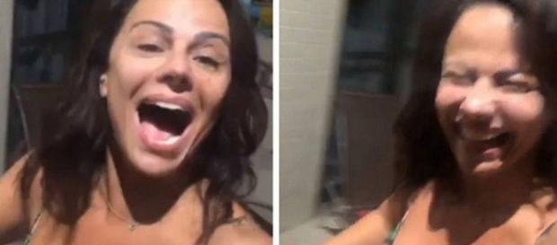Viviane Araujo se empolga durante churrasco e canta música de Belo (Reprodução/Stories/@araujovivianne) Viviane Araujo se empolga durante churrasco e canta música de Belo (Reprodução/Stories/@araujovivianne)
