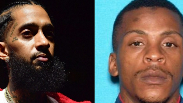 Nipsey Hussle e l'uomo ricercato per il suo omicidio.
