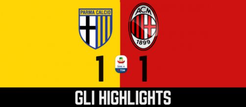 Gli highlights di Parma - Milan