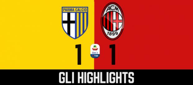 Gli highlights di Parma - Milan Gli highlights di Parma - Milan