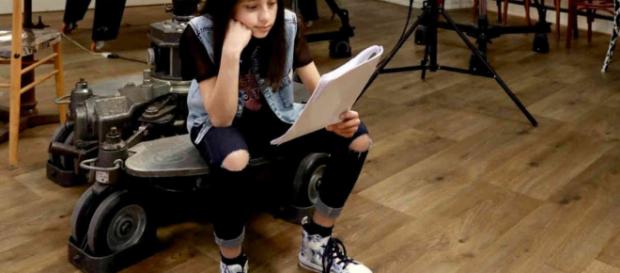 Ludovica Nasti al suo primo giorno sul set di Un posto al sole Ludovica Nasti al suo primo giorno sul set di Un posto al sole