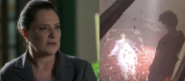 Mirtes e Milu morta. (Reprodução/TV Globo) Mirtes e Milu morta. (Reprodução/TV Globo)