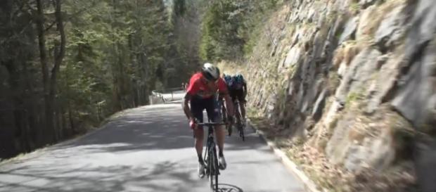 Vincenzo Nibali all'attacco al Tour of the Alps Vincenzo Nibali all'attacco al Tour of the Alps