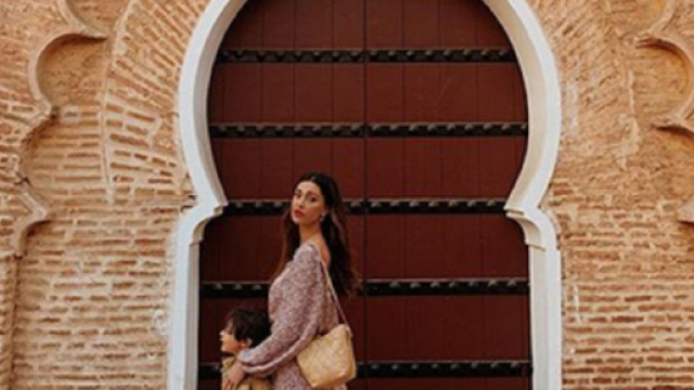 Belen insieme con il figlio Santiago.