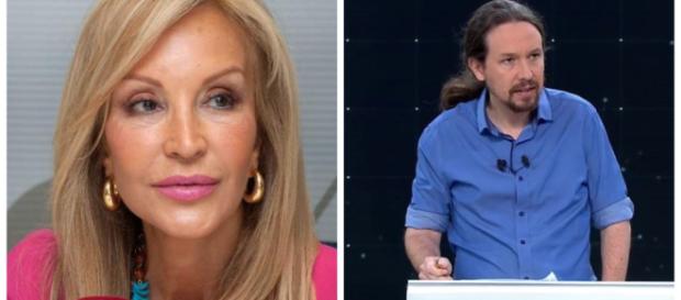 Carmen Lomana y Pablo Iglesias Carmen Lomana y Pablo Iglesias