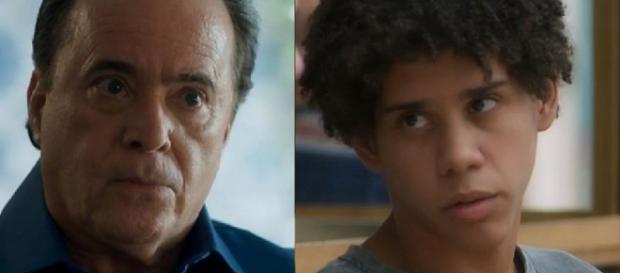 Olavo e Feijão entram em atrito. (Reprodução/TV Globo) Olavo e Feijão entram em atrito. (Reprodução/TV Globo)
