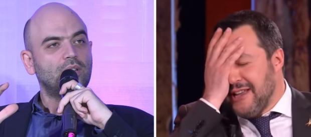 Roberto Saviano attacca ancora Matteo Salvini Roberto Saviano attacca ancora Matteo Salvini
