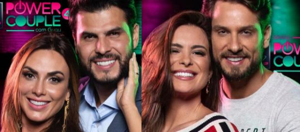 Casais do 'Power Couple 4'. (Reprodução/Instagram/@nicoleBahls/@Eliezerambrosio) Casais do 'Power Couple 4'. (Reprodução/Instagram/@nicoleBahls/@Eliezerambrosio)