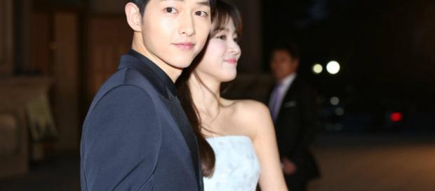 Song Joong Ki and Song Hye Kyo. (Blasting News Database) Song Joong Ki and Song Hye Kyo. (Blasting News Database)