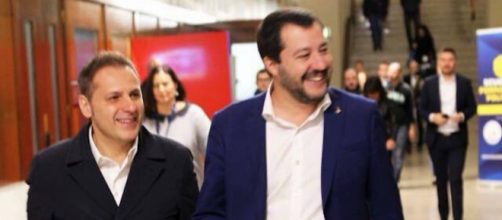 Armando Siri insieme a Matteo Salvini