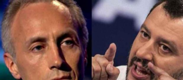 Marco Travaglio difende Matteo Salvini sul caso Siri Marco Travaglio difende Matteo Salvini sul caso Siri