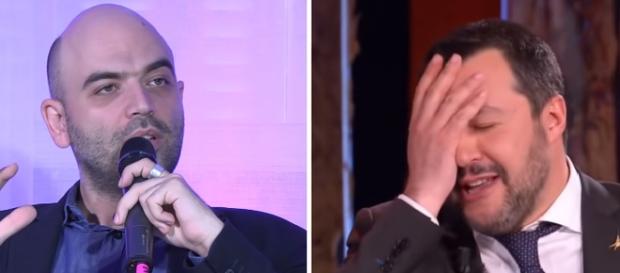 Saviano attacca pesantemente Salvini Saviano attacca pesantemente Salvini