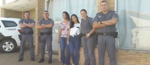 Garota recebeu visita de policiais após carta de agradecimento. (Reprodução/Arquivo Pessoal)