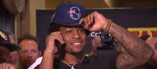 N’Keal Harry was surrounded by family and friends in Arizona when Bill Belichick made the call (Image Credit: New England Patriots/YouTube)