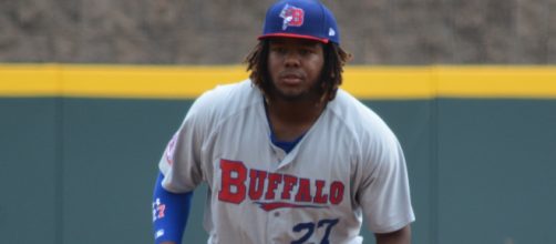 Vladimir Guerrero Jr will be making his long anticipated major league debut. [image source: Tricia Hall- Flickr]
