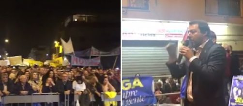 Salvini contestato a Mazara del Vallo