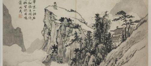 Poet on a Mountain by Shen Chou [Image source: The Nelson-Atkins Museum of Art]]