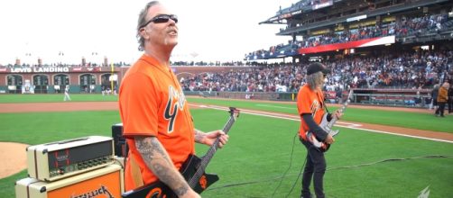 Metallica Performs U.S. National Anthem At San Francisco Giants