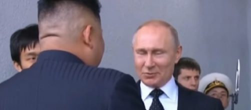 Image of Kim-Putin summit. - [DW News / YouTube screencap]