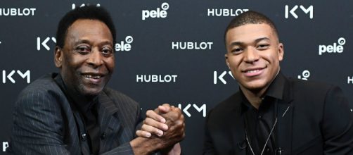 Pelé esteve em Paris para um encontro com Mbappé. (Foto/Arquivo/BlastingNews)