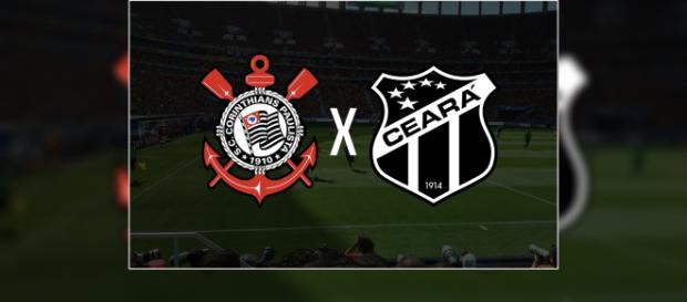 Corinthians x Santos ao vivo. (Arte/ Diogo Marcondes) Corinthians x Santos ao vivo. (Arte/ Diogo Marcondes)