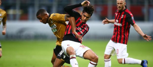 Paquetá saiu machucado da partida. (Divulgação/AC Milan). Paquetá saiu machucado da partida. (Divulgação/AC Milan).