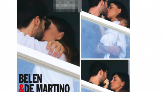 Belen e Stefano: i baci a Napoli sulla copertina di 'Chi'.