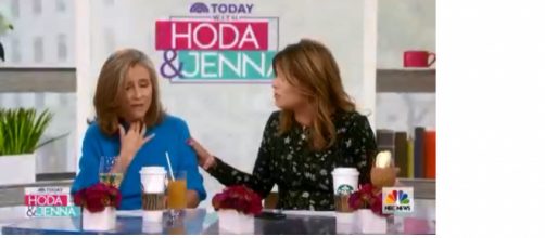 Today's Jenna Bush Hager asks Meredith Vieira to try cough remedies and raises the stakes on the bathrobe bet. [Image source: TODAY-YouTube]
