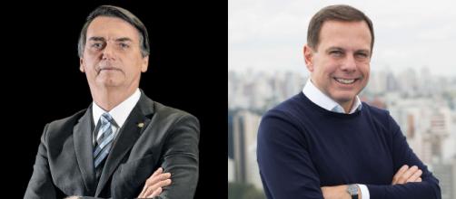 João Doria e Jair Bolsonaro. (Fotomontagem/Arquivo Blasting News)