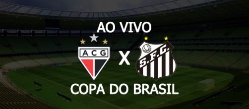 Atlético-GO x Santos se enfrentam pela Copa do Brasil. (Foto: Montagem/ Diogo Marcondes)