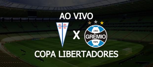 Universidad Católica x Grêmio ao vivo. (Foto: Montagem/ Diogo Marcondes) Universidad Católica x Grêmio ao vivo. (Foto: Montagem/ Diogo Marcondes)