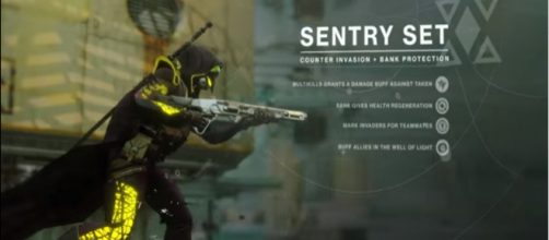 Gambit Prime's Sentry armor set [Image source: destinythegame/YouTube]
