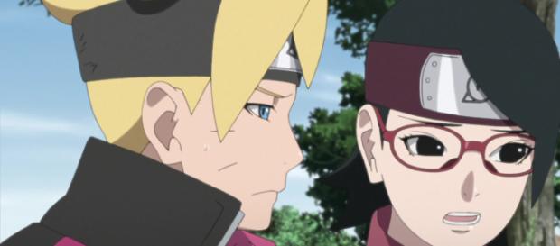 Boruto: Naruto Next Generations, sarada se encuentra con karin Boruto: Naruto Next Generations, sarada se encuentra con karin