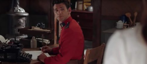 New mountie Nathan Grant (Kevin McGarry) will still meet Elizabeth and When Calls the Heart fans. [Image source:HallmarkChannel-YouTube]