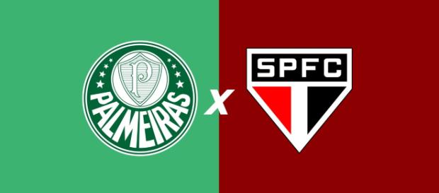 Palmeiras x São Paulo ao vivo (Foto: Montagem/ Diogo Marcondes) Palmeiras x São Paulo ao vivo (Foto: Montagem/ Diogo Marcondes)