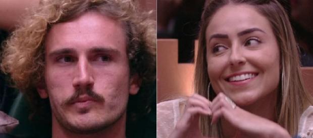 Alan e Paula no BBB19. (Reprodução/Rede Globo) Alan e Paula no BBB19. (Reprodução/Rede Globo)