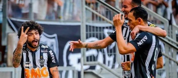Luan comemora um dos gols do Atlético. (Divulgação/Bruno Cantini/Atlético-MG) Luan comemora um dos gols do Atlético. (Divulgação/Bruno Cantini/Atlético-MG)