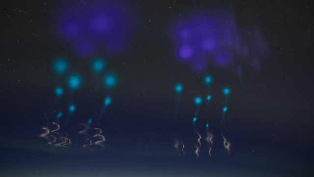 Norvegia, incredibili luci nel cielo fanno temere un'invasione aliena, ma &egrave; un esperimento della Nasa. - popsci.com