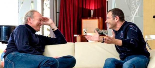 Jorge Javier Vázquez junto a Bertín Osborne durante la entrevista para 'Mi casa es la tuya' Jorge Javier Vázquez junto a Bertín Osborne durante la entrevista para 'Mi casa es la tuya'