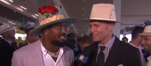 Miller and Brady spent time together at the Kentucky Derby. - [NBC Sports / YouTube screencap]