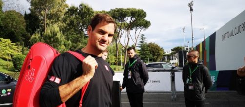 Roger Federer, primo allenamento al Foro Italico