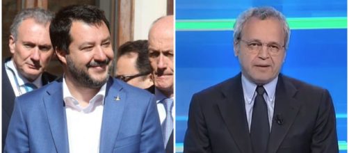 Salvini in un comizio a Legnago ha attaccato i notiziari. Mentana gli ha risposto da La 7.