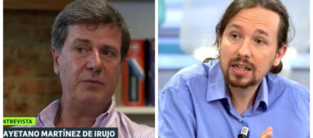 Cayetano Martínez de Irujo y Pablo Iglesias Cayetano Martínez de Irujo y Pablo Iglesias