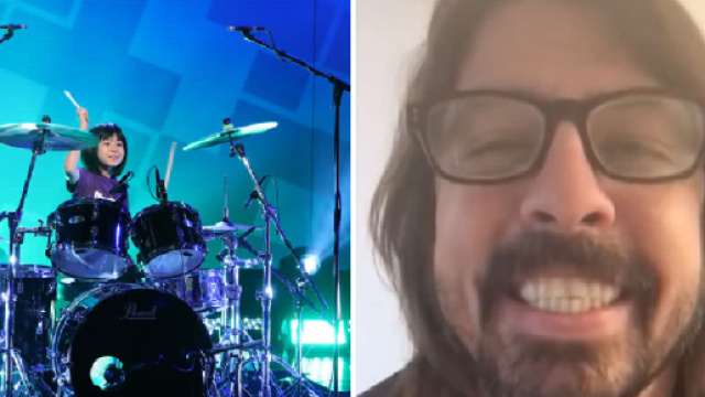 Dave Grohl elogia la bambina giapponese prodigio, giovane batterista
