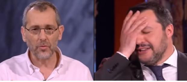 Duro attacco di Corrado Formigli a Salvini Duro attacco di Corrado Formigli a Salvini
