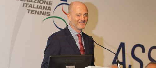 Il presidente della Federazione Italiana Tennis, Angelo Binaghi