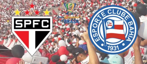 São Paulo x Bahia ao vivo na TV Globo e SporTV. (Reprodução/ Montagem)