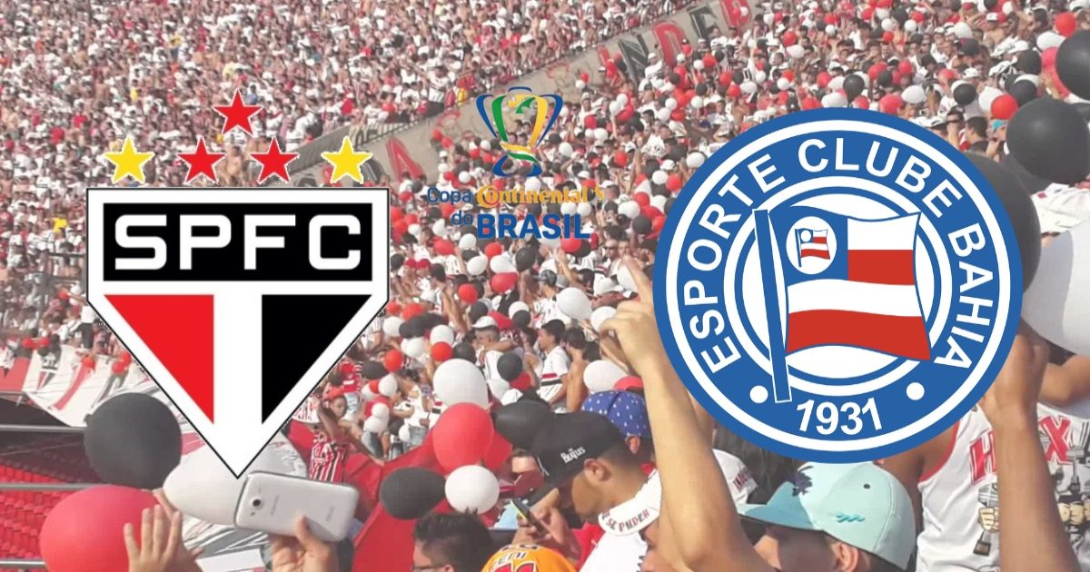 São Paulo x Bahia transmissão ao