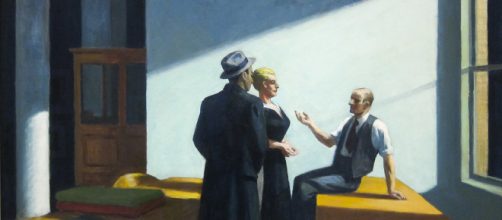 Conversation at Night, by Edward Hopper [Image source: Flickr/Sharon Mollerlus]